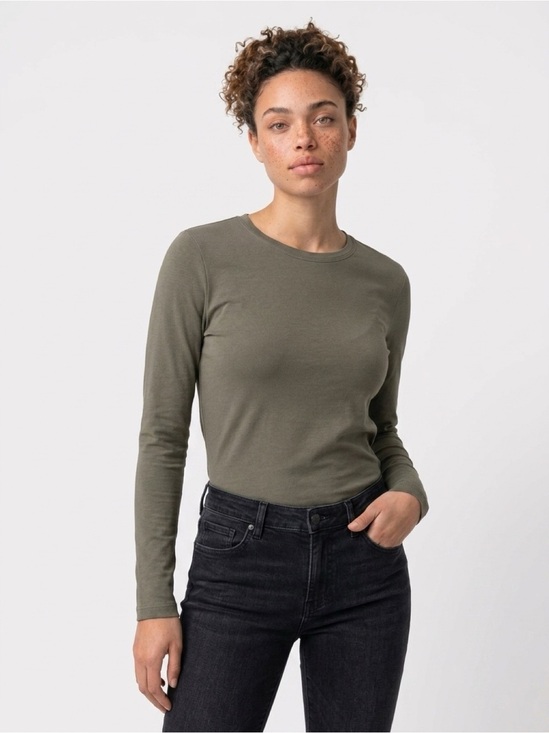Garage Tops - Garage Olive Green Long Sleeve Tee size small